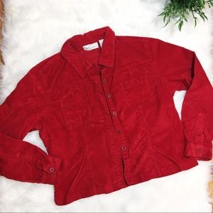 Red Corduroy Jacket | L